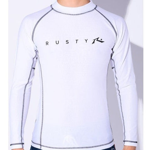 RUSTY ラスティラッシュガード 長袖 メンズ  水着　 UVカット UPF50+ 男性用 紫外線カット スイムウエア